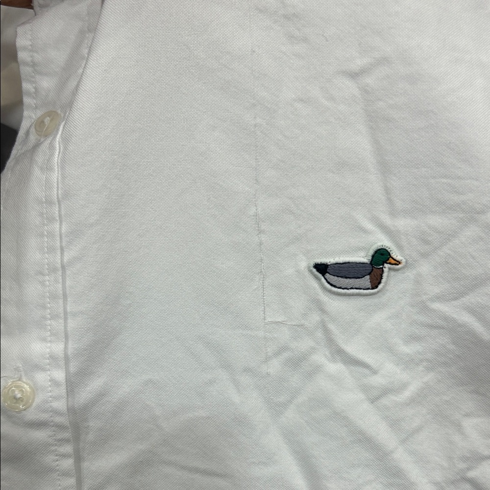 Edmmond Studios Men's White Casual Button-Down Shirt - Picture 4 of 4